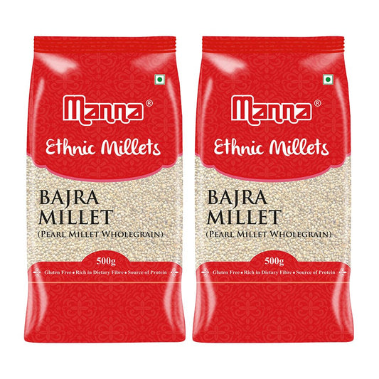 Manna Bajra Pearl Millet: 500g, Pack of