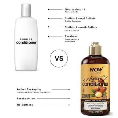 WOW Moroccan Argan Oil Hair Conditioner: 300 ml