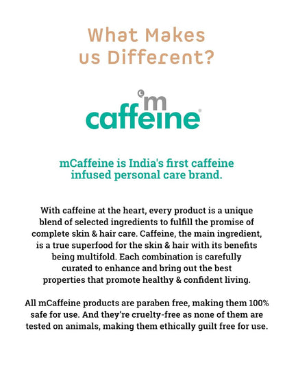 mCaffeine Sulfate Free Shampoo: Coffee, Protein & Argan Oil, 250 ml
