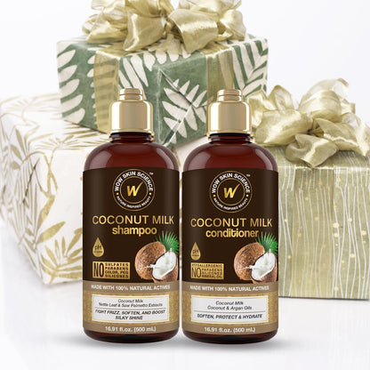 WOW Coconut Milk Shampoo & Conditioner Set: 500 ml each