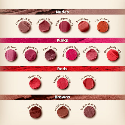 Mamaearth Moisture Matte Lipstick: 02 Plum Punch, Avocado Oil & Vitamin E, 2 g