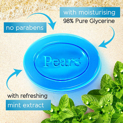 Pears Soft and Fresh Bathing Bar: 125 g, Buy 3 Get 1 Free