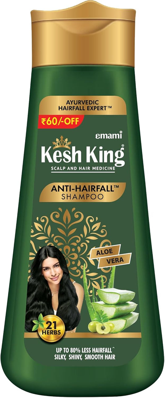 Kesh King Anti Hairfall Shampoo: Aloe & 21 Herbs, 200