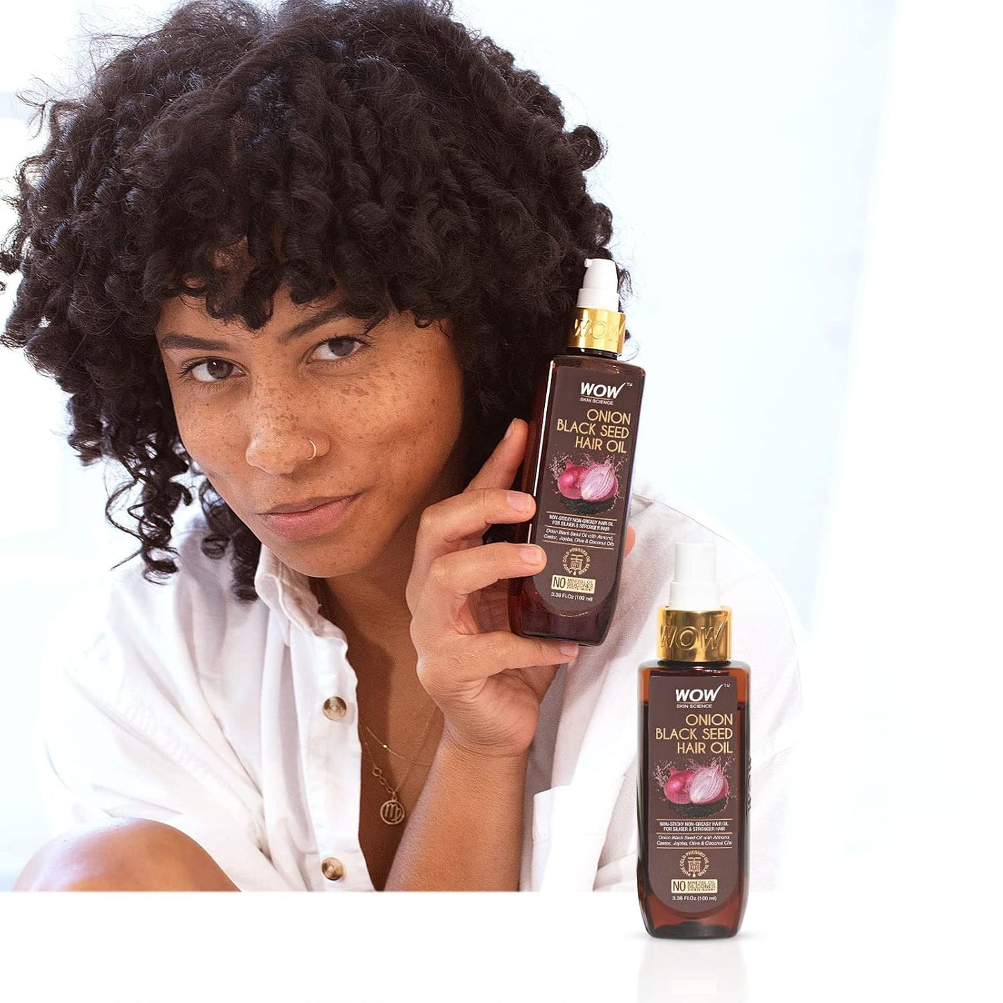 WOW Onion Black Seed Hair Oil: Pack of 2, 100 ml each