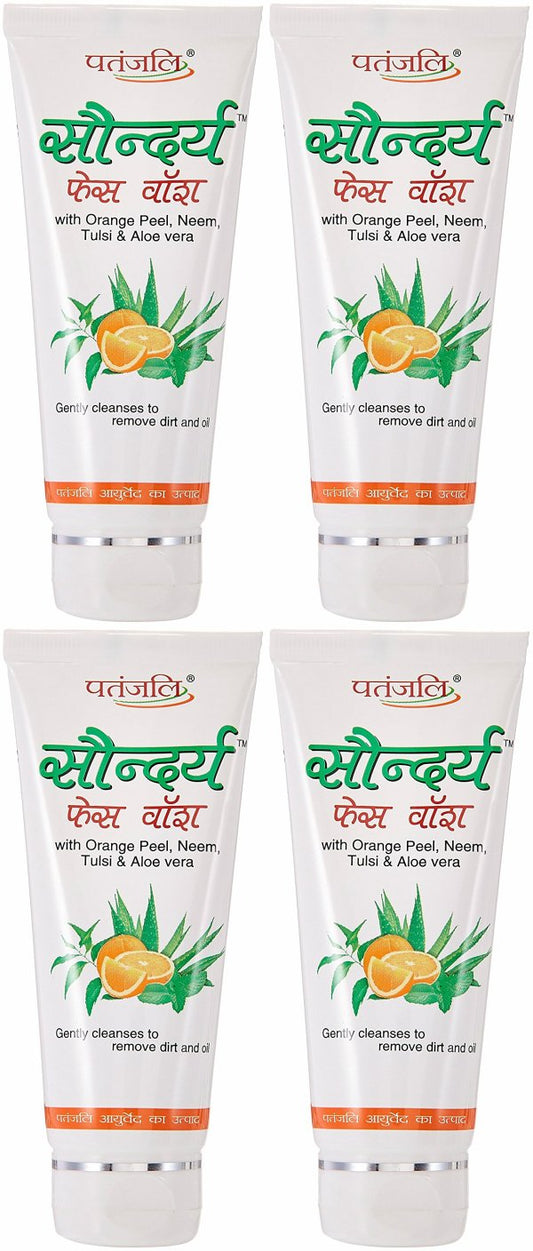 Patanjali Saundarya Face Wash: 60g, Pack of