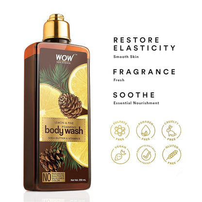 WOW Lemon & Pine Foaming Body Wash: 250 ml
