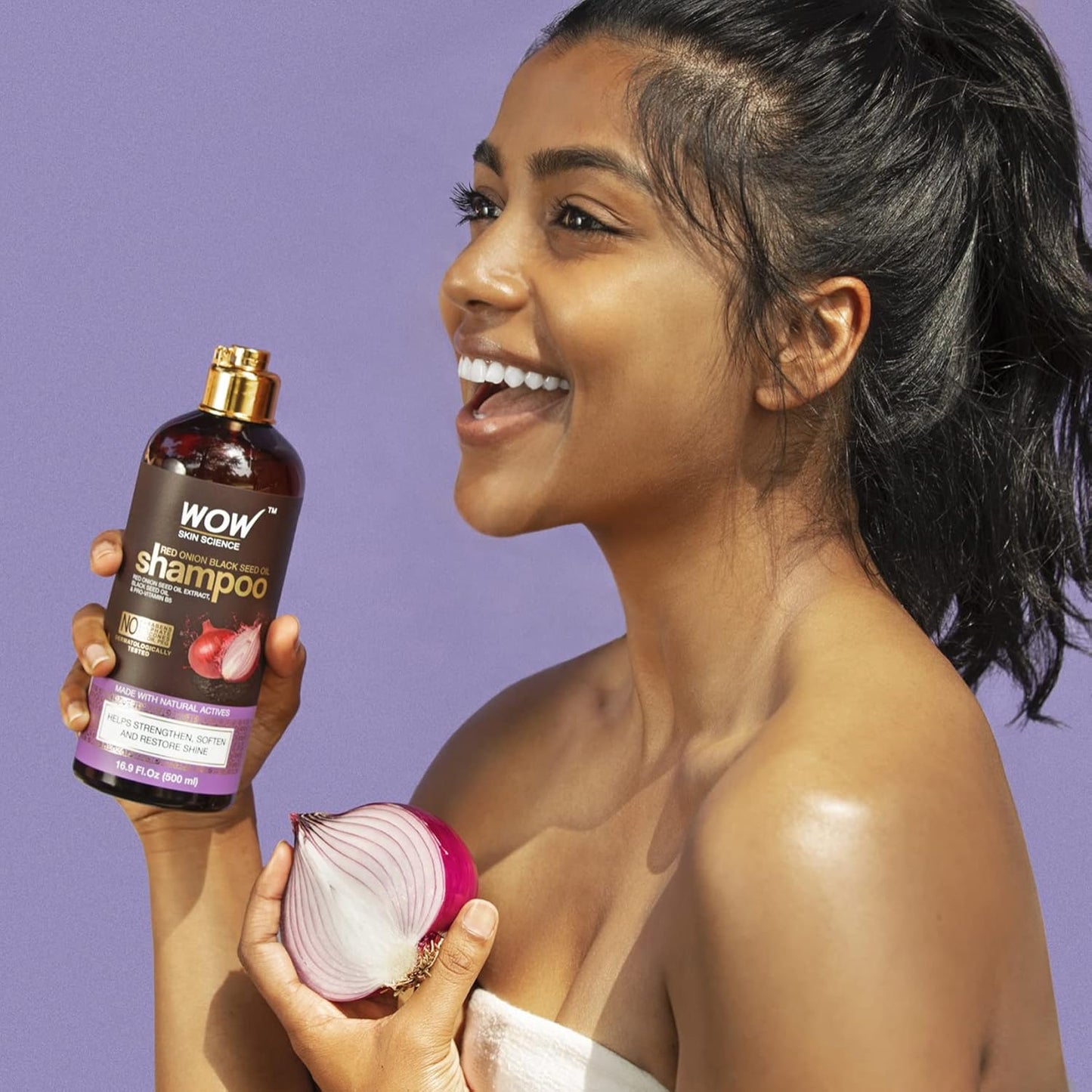 WOW Red Onion Black Seed Oil Shampoo: 500 ml