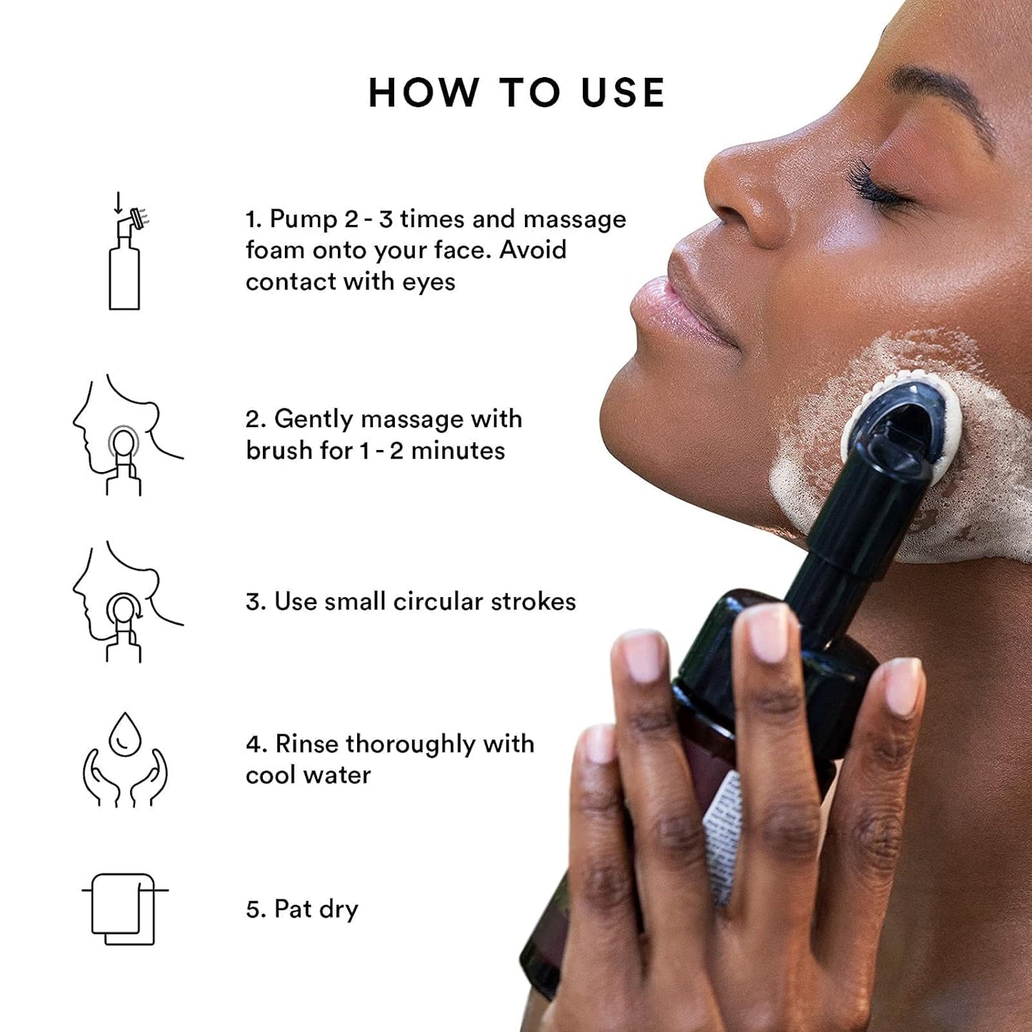 WOW Ubtan Foaming Facial Cleanser: 100 ml with brush