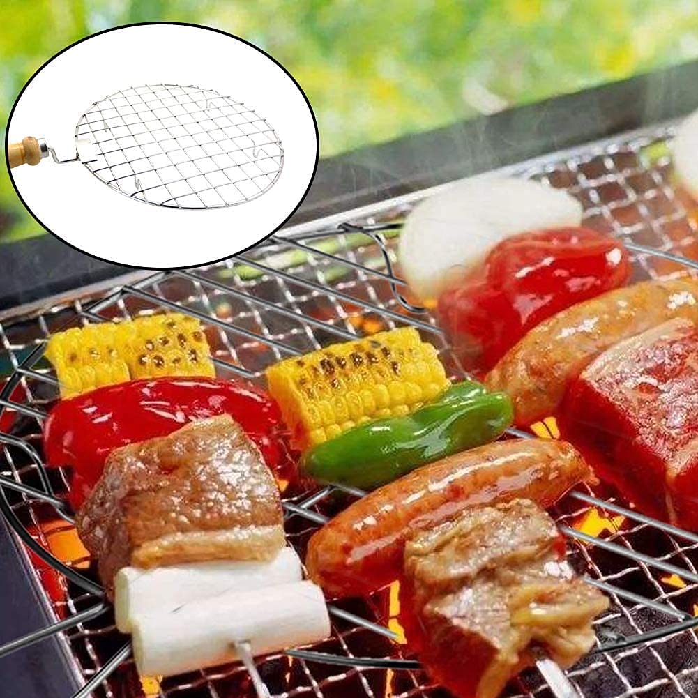iKonbi Stainless Steel Supreme Round Shape Papad Jali | Net Jali | Tandoor Jali | Roaster Jali- 22 cm