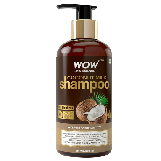 WOW Skin Science Coconut Milk Shampoo: Pack of 2, 500 ml