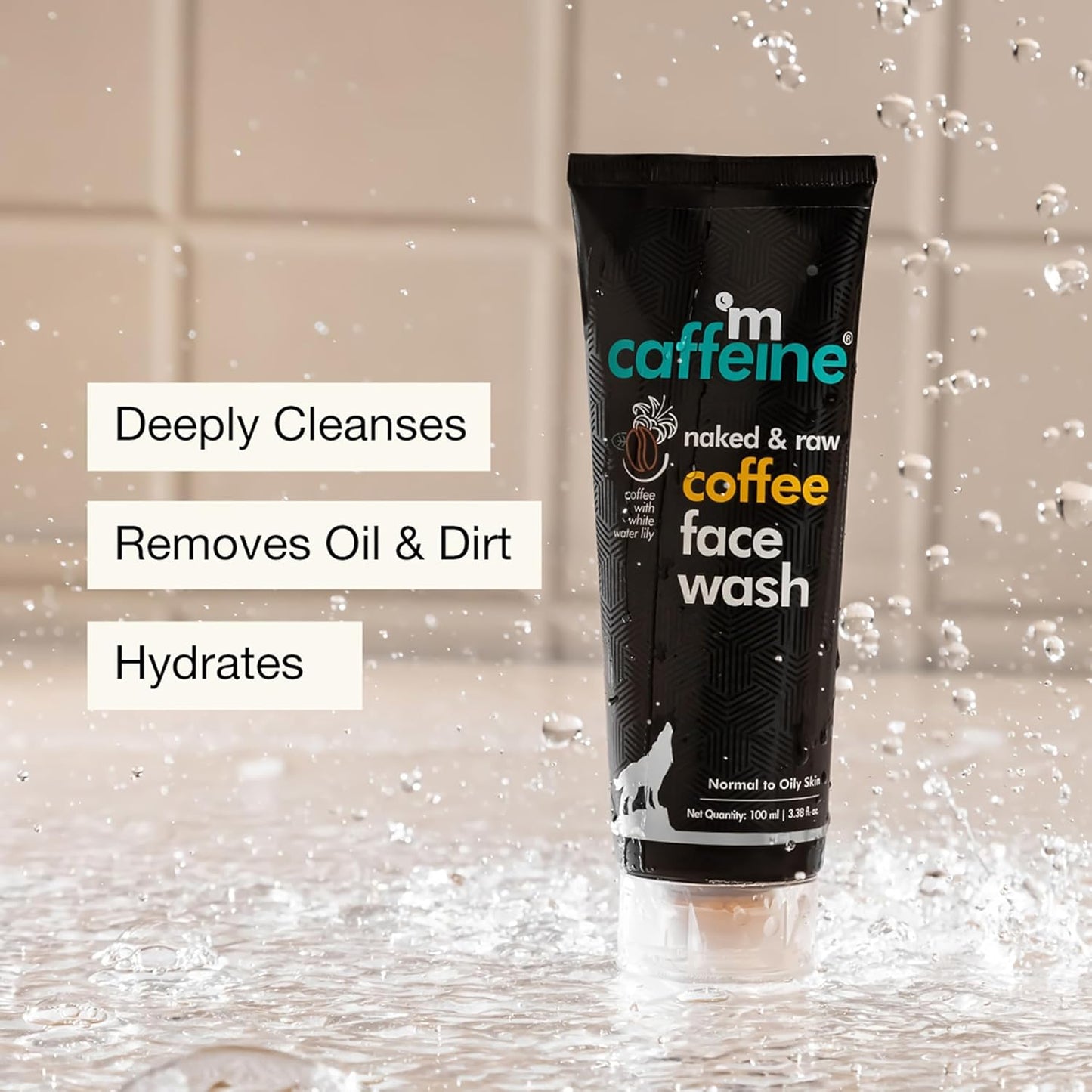 mCaffeine Oil Control Coffee Face Wash: Aloe Vera, 100 ml