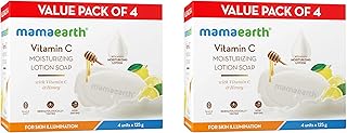 Mamaearth Vitamin C Moisturizing Lotion Soap: Pack of 8, 125 g