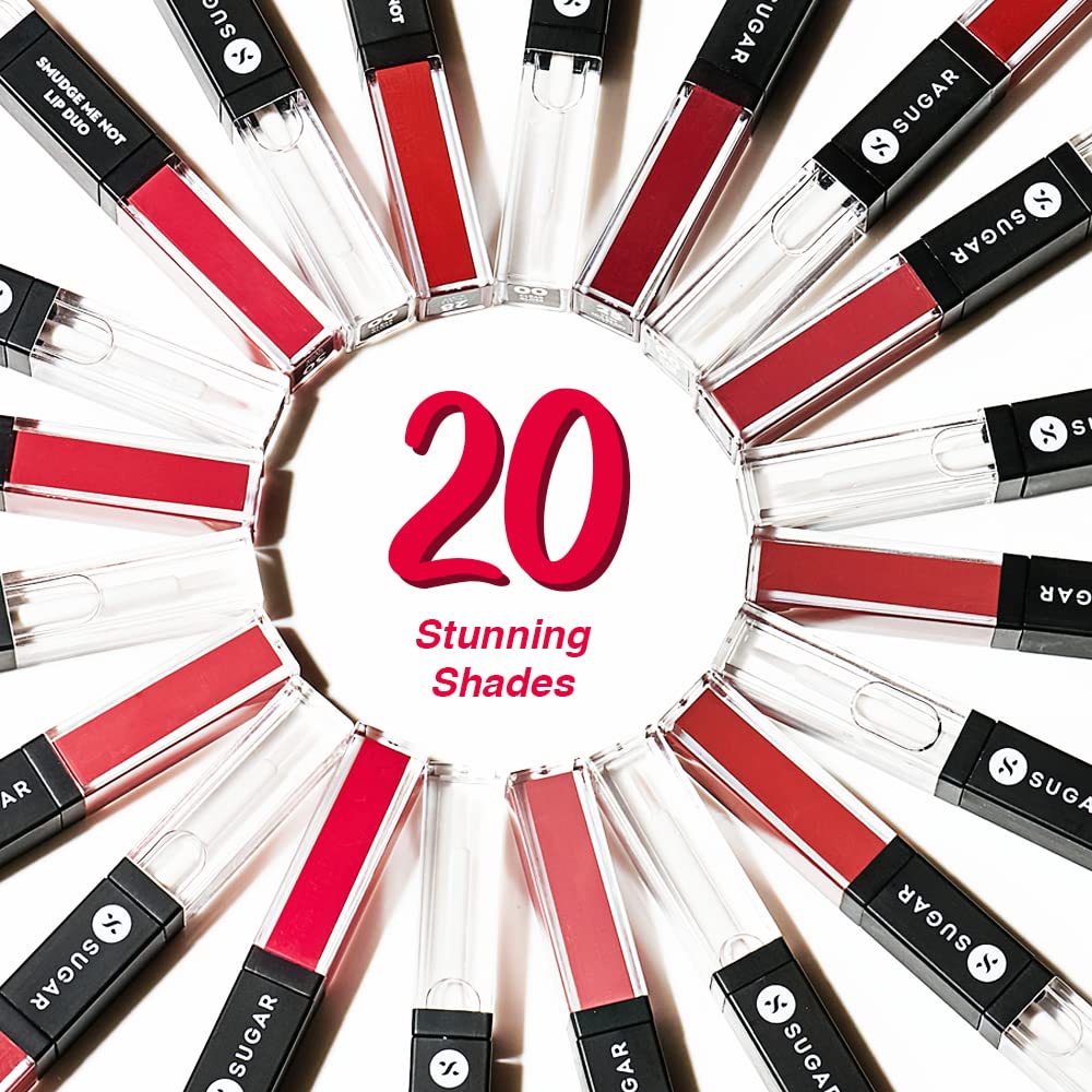 SUGAR Cosmetics Smudge Me Not Lip Duo: 12 Don Fawn, 2-in-1, 3.5 ml