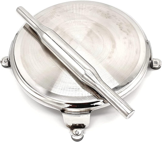 iKonbi Chakla Belan Set – Stainless Steel, Classic Heavy,