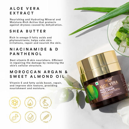 WOW Aloe Vera Multi-Vitamin Face Cream: 50 ml