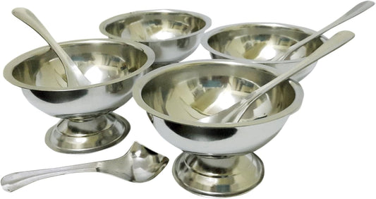iKonbi Ice Cream Cups with Spoons – Set of 8 4 Cups, 4