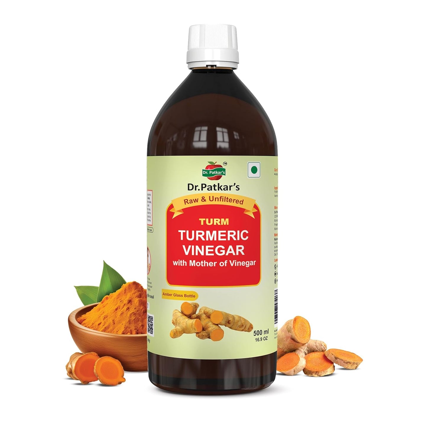 Dr. Patkar's Turmeric Vinegar with Black Pepper Extract | Immunity Booster for IBS & PCOS