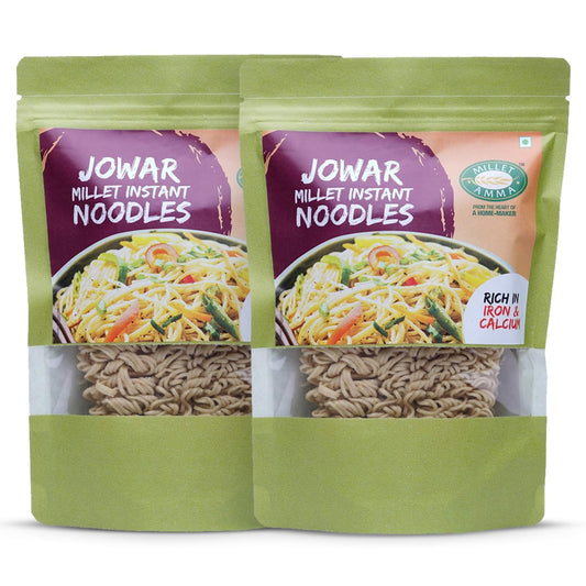 MILLET AMMA Jowar Millet Instant Noodles: 350g, Pack of