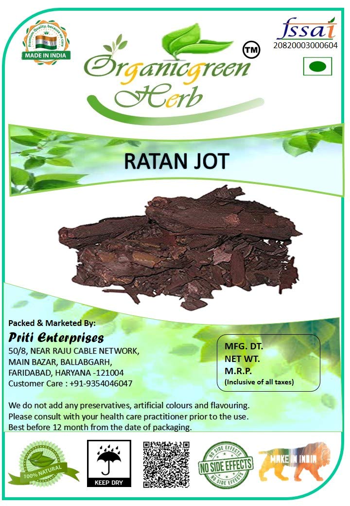 Organicgreen Herb Ratan jot RATANJOT - 100-GMS LALJADI | DAMINI BALCHAD | ONOSMA | Orchane