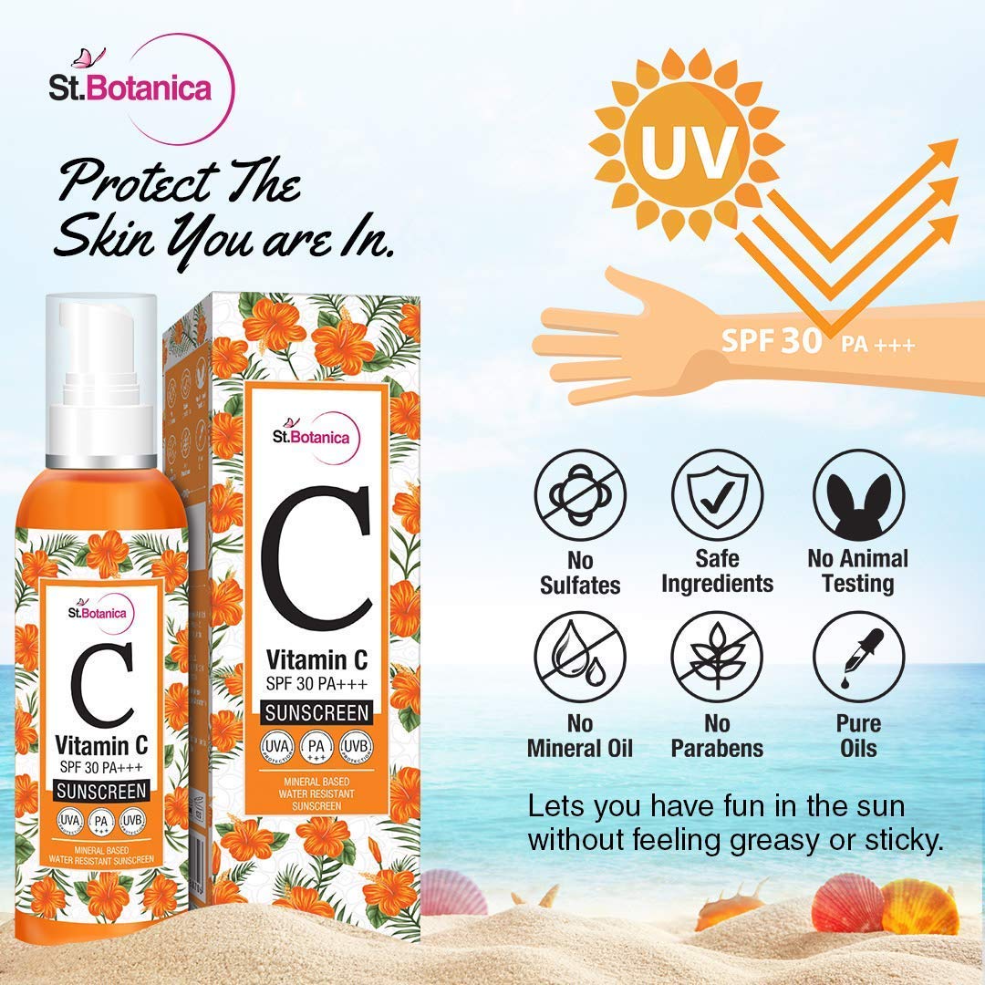 StBotanica Vitamin C Sunscreen: SPF 30 PA+++, 120 ml