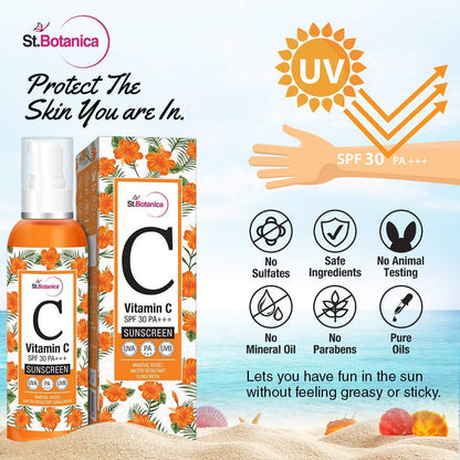 StBotanica Vitamin C Sunscreen: SPF 30 PA+++, 120 ml