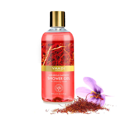 Vaadi Herbals Shower Gel: Saffron, Sulfate-Free, 300 ml, 1