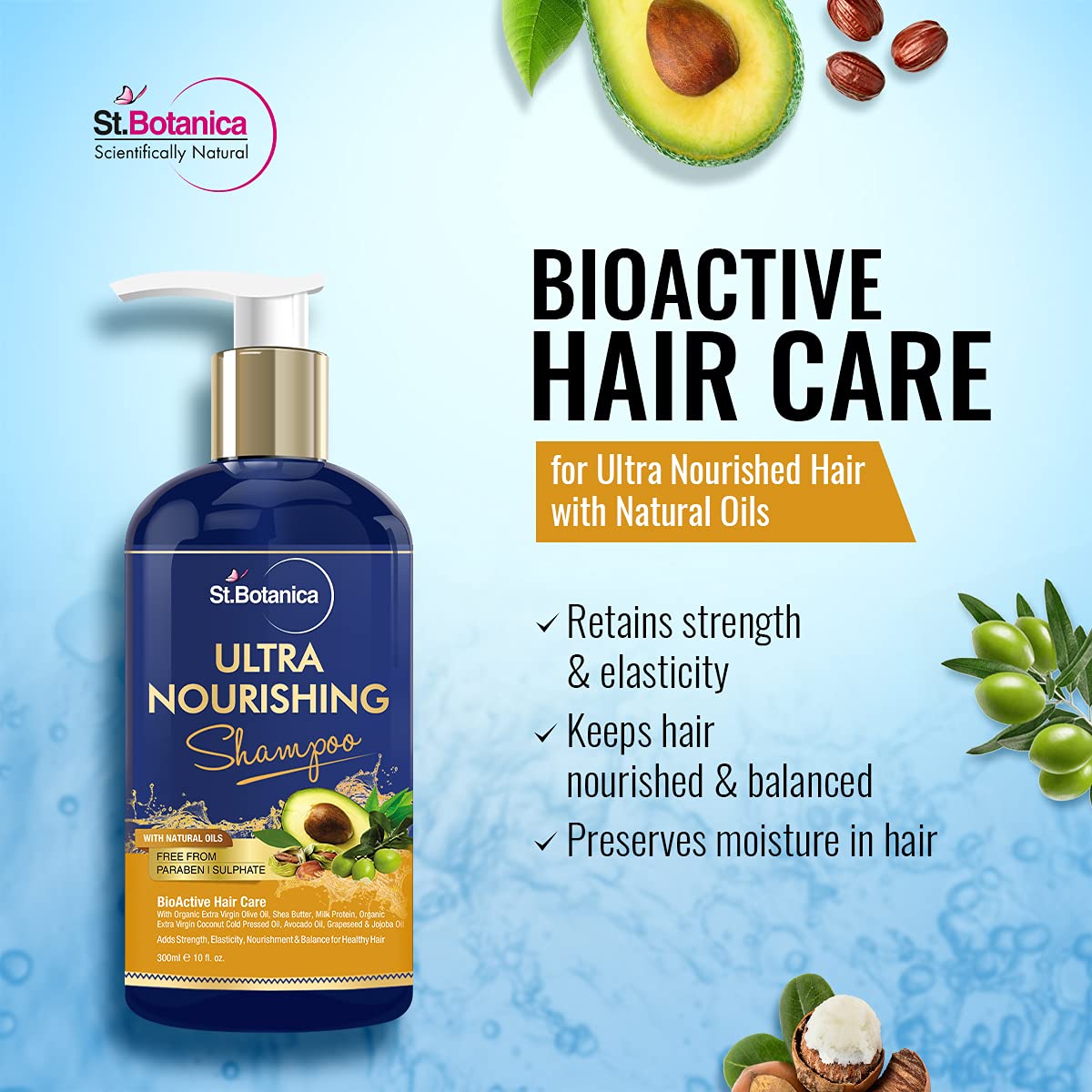 StBotanica Ultra Nourishing Hair Shampoo: 300 ml