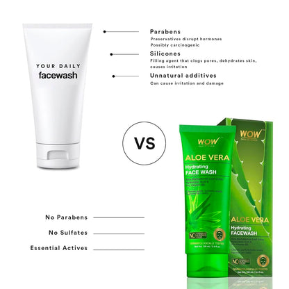WOW Aloe Vera Face Wash: 100 ml