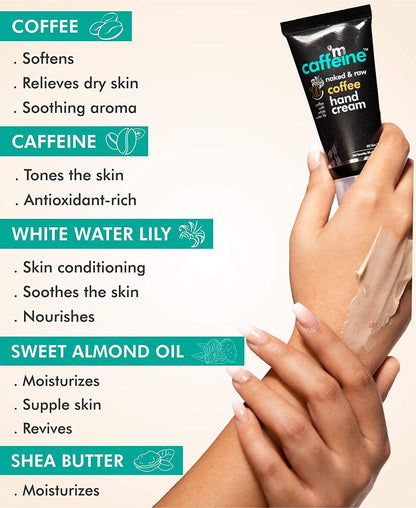mCaffeine Coffee Hand Cream: Almond Oil & Shea Butter, 50 ml