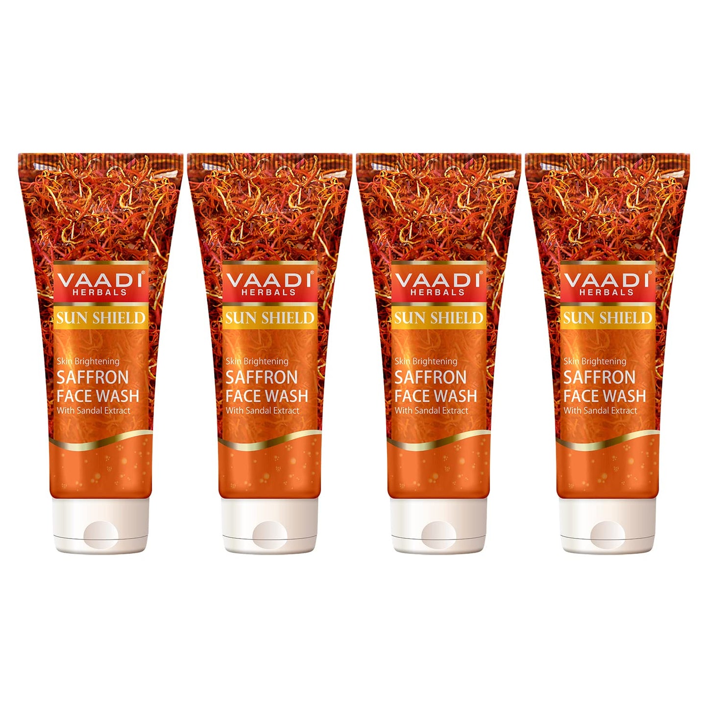 Vaadi Herbals Skin Whitening Saffron FaceWash with Sandal Extract, 60 ml