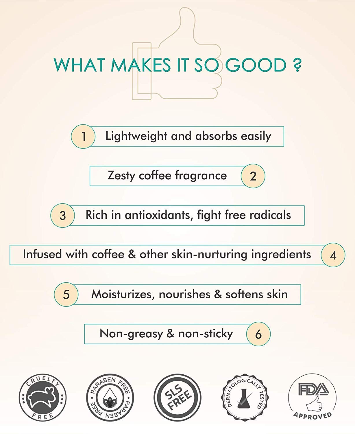 mCaffeine Coffee Hand Cream: Almond Oil & Shea Butter, 50 ml