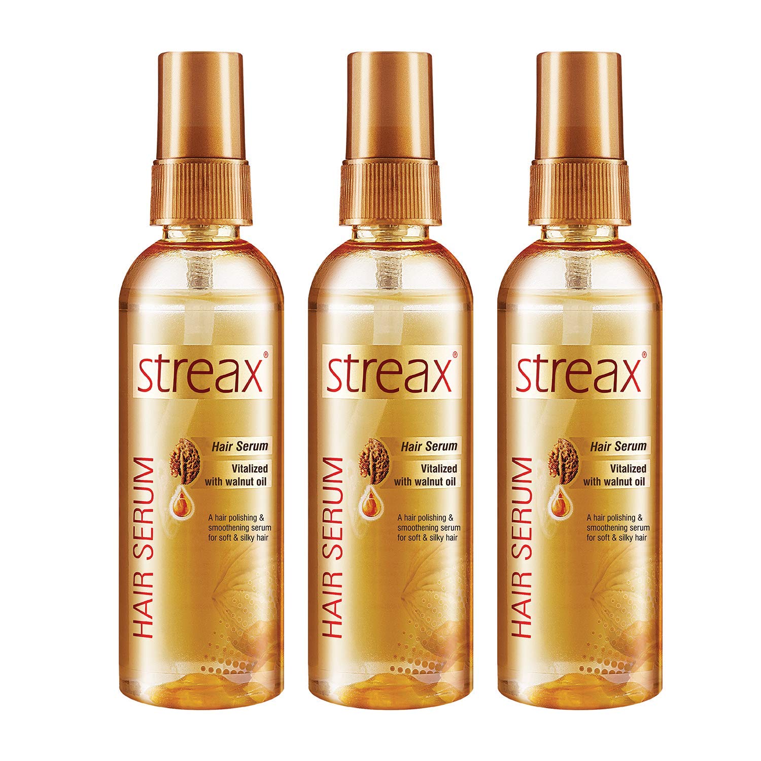 Streax Hair Serum: Walnut Oil, Soft & Silky,