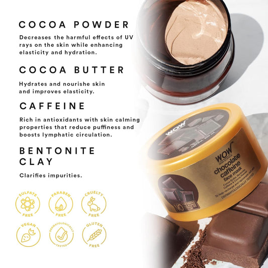 WOW Chocolate Caffeine Face Mask: 200 ml