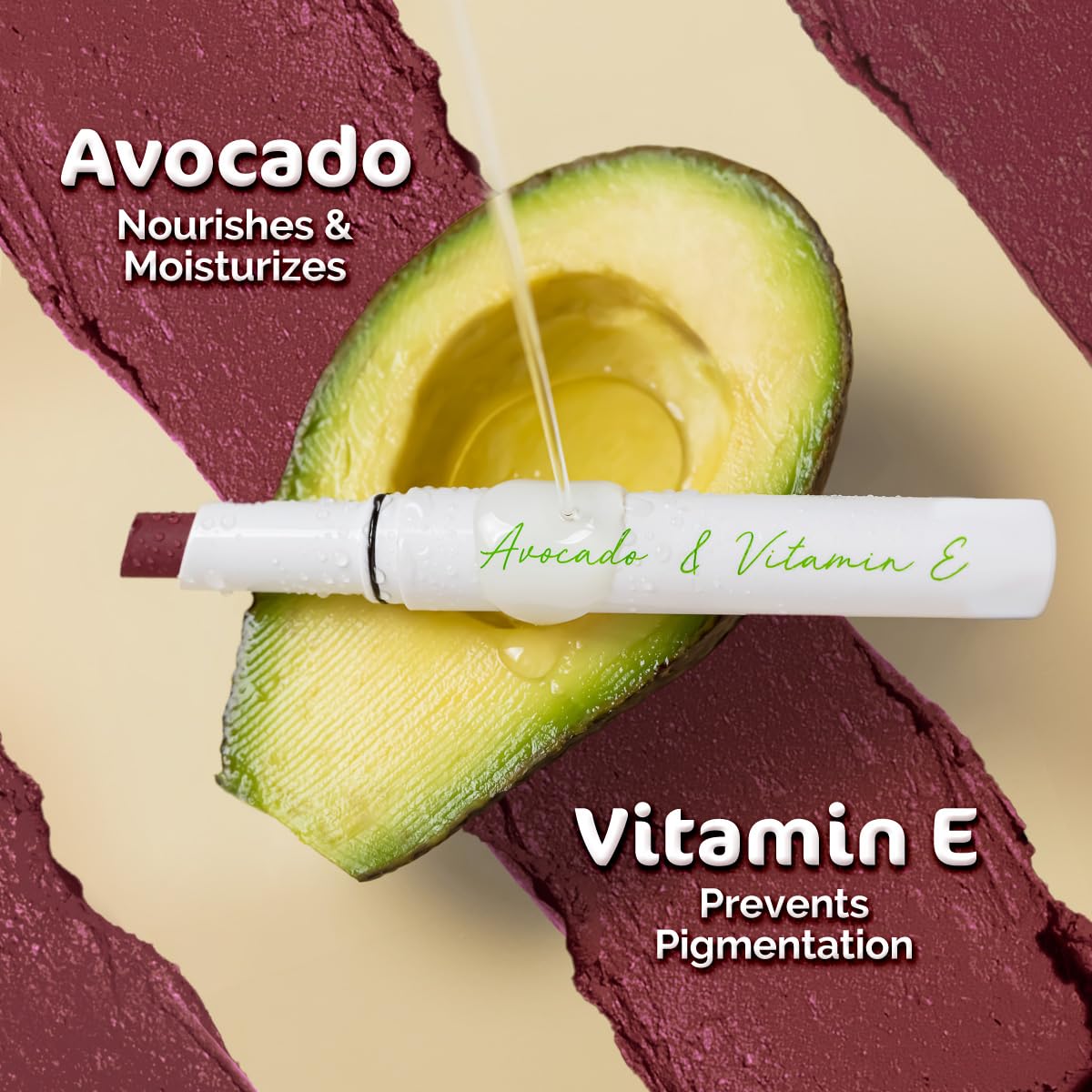 Mamaearth Moisture Matte Lipstick: 02 Plum Punch, Avocado Oil & Vitamin E, 2 g
