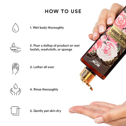 WOW Moroccan Rose Otto Body Wash: 250 ml
