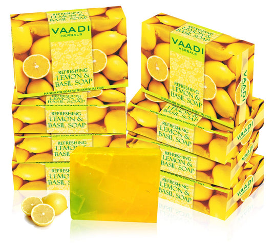 Vaadi Herbals Lemon & Basil Oil Bar Soap 75ml Pack of