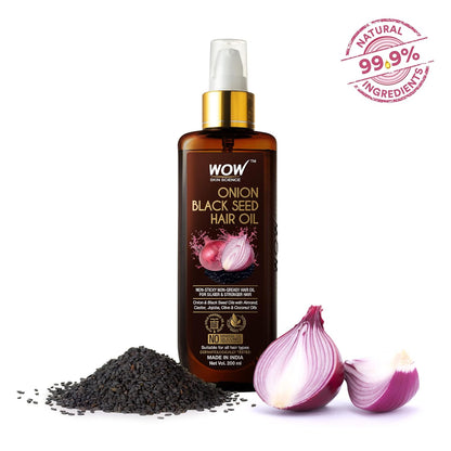 WOW Onion Black Seed Hair Oil: Pack of 2, 100 ml each