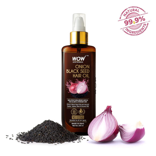 WOW Onion Black Seed Hair Oil: Pack of 2, 100 ml each
