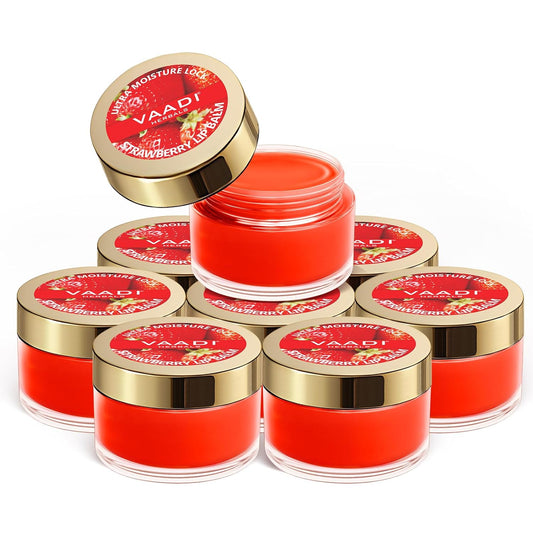 Vaadi Herbals Lip Balm, Strawberry and Honey,