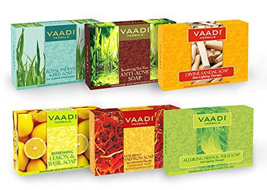Vaadi Herbals Soap Bar Breezy Aloe Vera Natural Soap For All Skin Type Sulfate Free 6 X 75