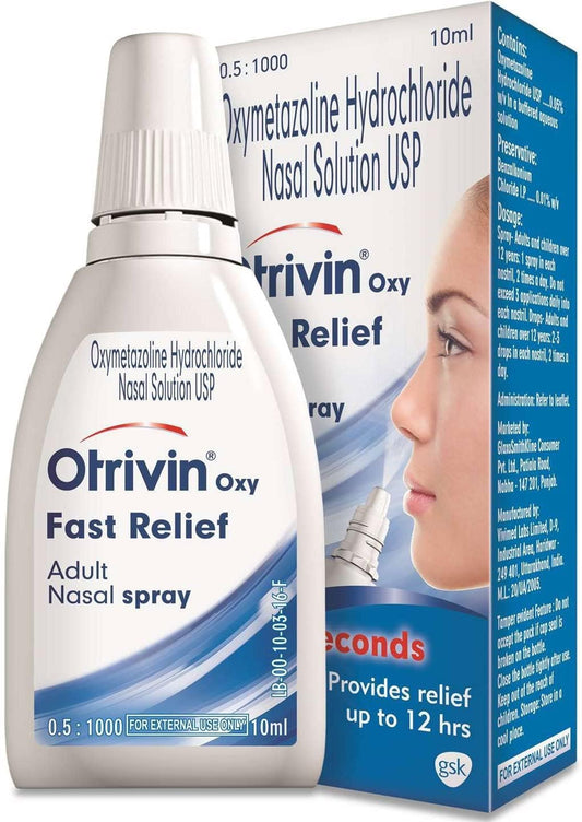 Otrivin Adult Nasal Spray: Fast Acting, Pack of