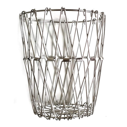 iKonbi Stainless Steel Multipurpose Folding Fruit and Vegetable Basket for Kitchen, Dining or Center Table - Flexible Basket Also Used for Office Purpose Serving and in Party8 Shapes