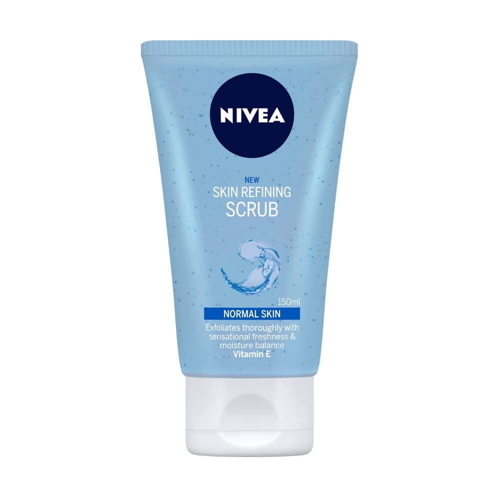 Nivea Women FaceWash, Skin Refining Scrub with Vitamin E - 150 ml