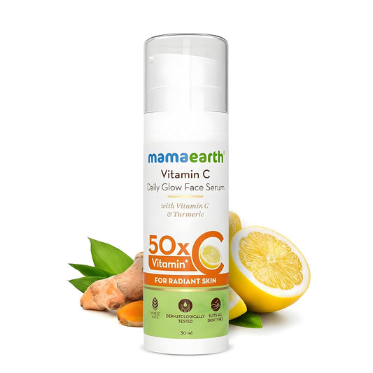 Mamaearth Vitamin C Daily Glow Face Serum: 50x Vitamin C, 30