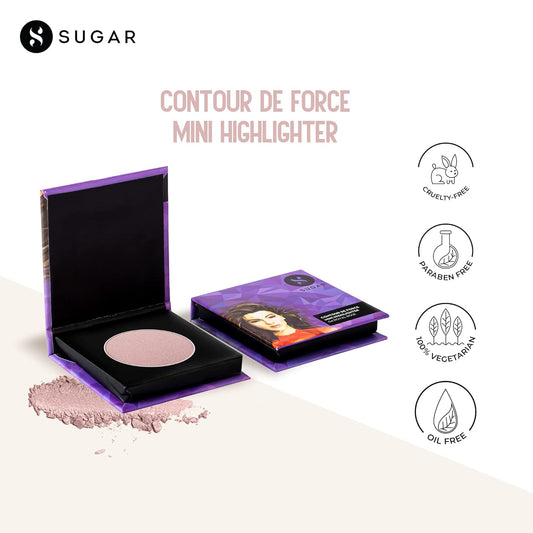 SUGAR Cosmetics Contour De Force Mini Highlighter: 04 Royal Rose