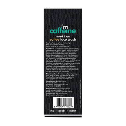 mCaffeine Oil Control Coffee Face Wash: Aloe Vera, 100 ml