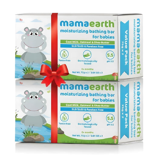 Mamaearth Bathing Bar for Babies: Gentle Bath, Pack of