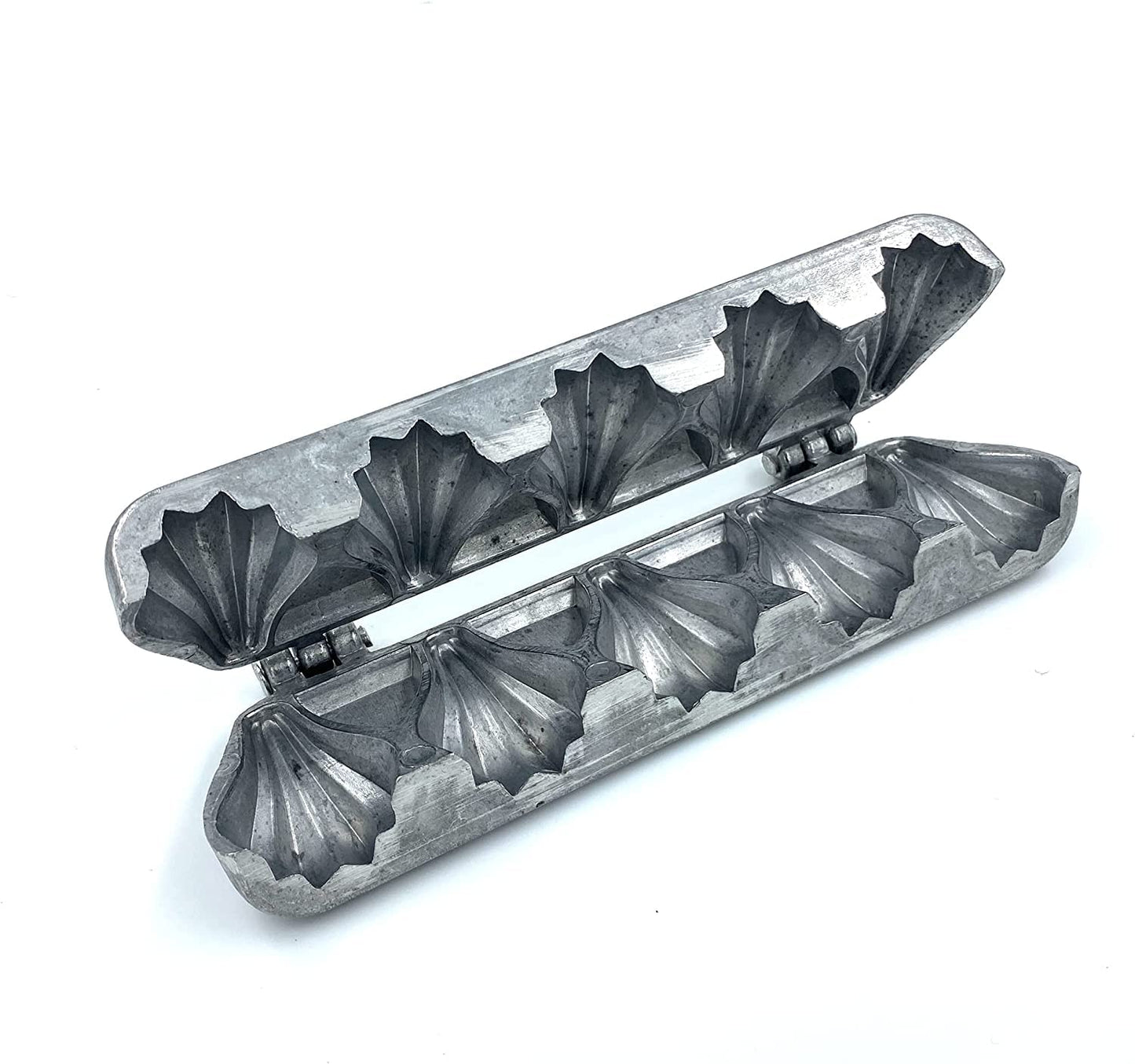 iKonbi Aluminium Mini Modak Mould Patti with 5 Cavity Ideal for Ganpati Dussera Diwali and Other Festivals 16 * 5 CMS Pack of 1