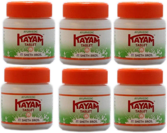 Ayurvedic Kayam 30 Tablets x 6 Packs