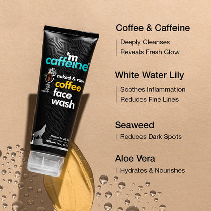 mCaffeine Espresso Coffee Face Wash: Hydrating, 75 ml